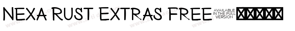 Nexa Rust Extras Free字体转换
